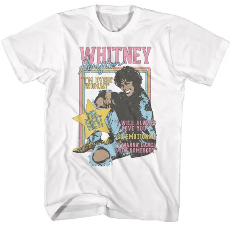 Whitney Houston One Night Only White T Shirt