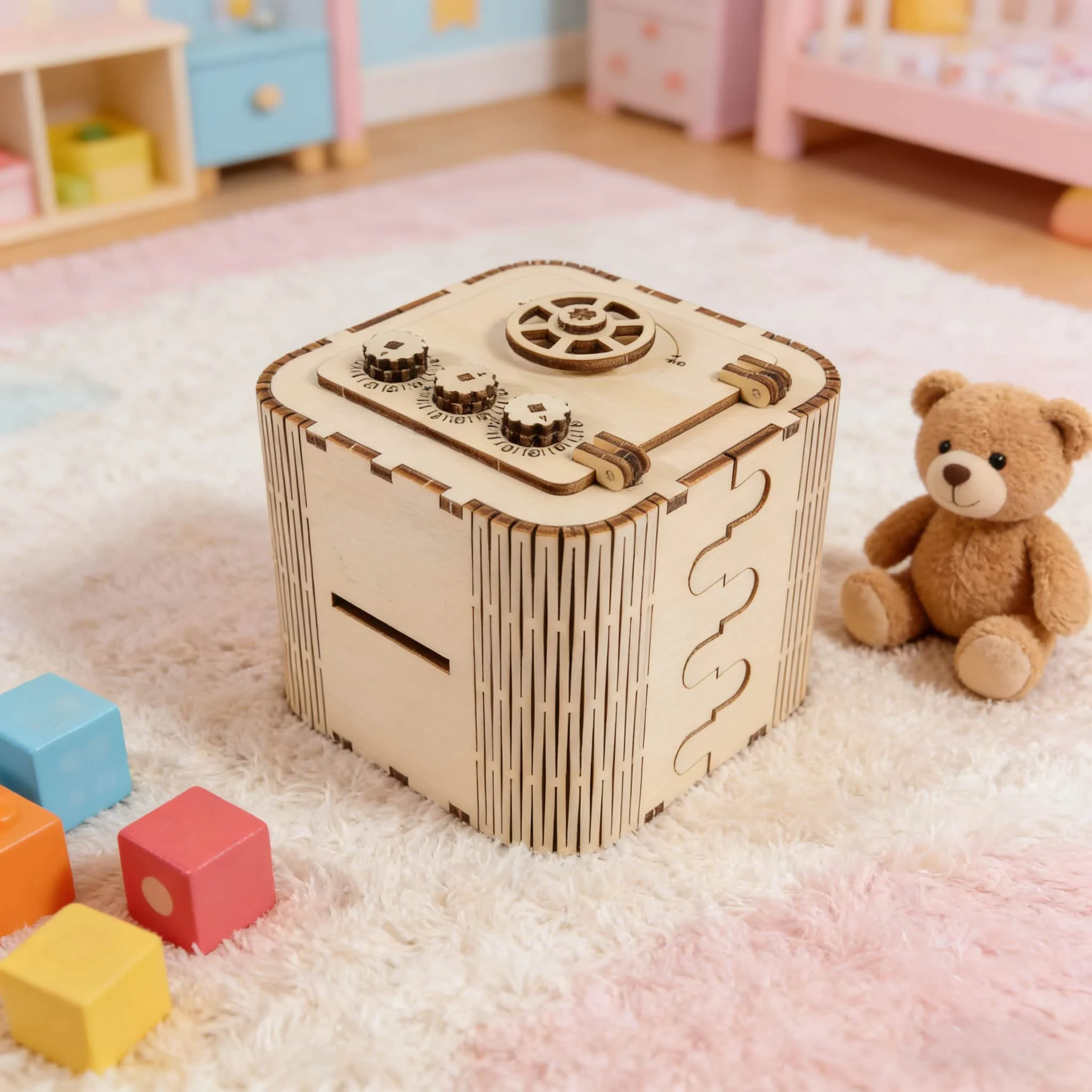 

3D Wooden Jigsaw Puzzle Money Box: DIY Premium Assembly Model Toy—A Creative Gift for Women and Girls