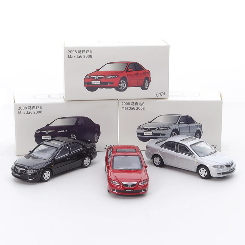 JKM 1/64 Mazda 6 2008 lega auto Diecast modello assorbimento degli urti modello auto giocattolo amici regali raccogliere ornamenti