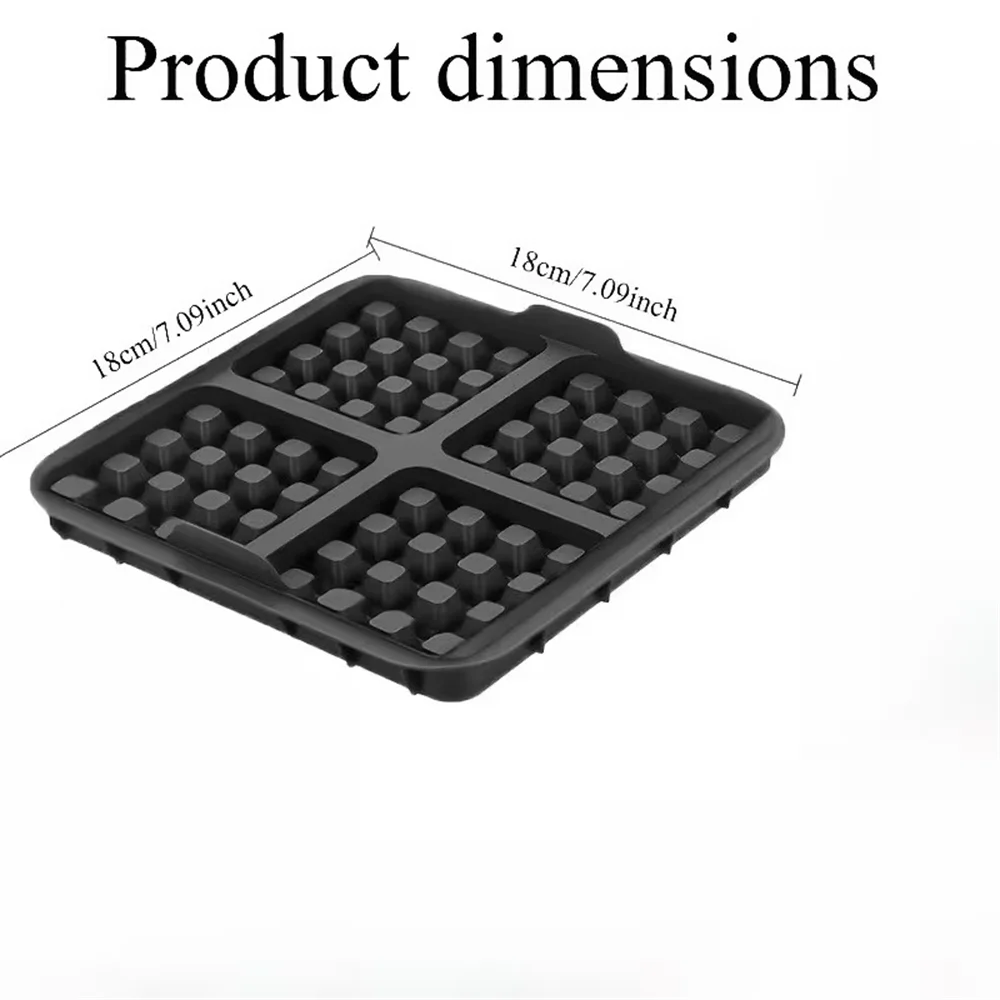 Square Waffle Mold, Reusable Non-Stick Silicone Basket, Cake Mold Perfect for Waffles, Pancakes and Egg Cubes, Kitchen Gadgets,