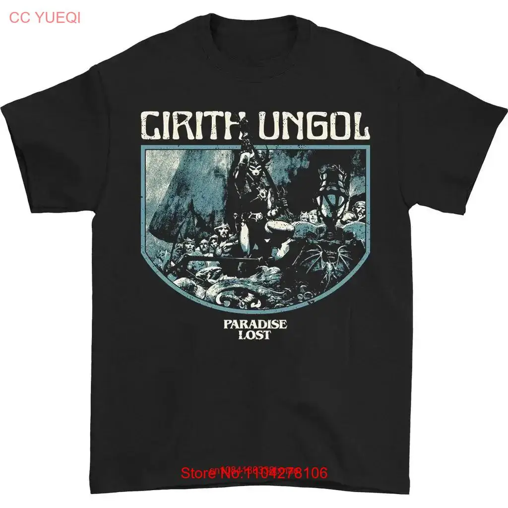 retro vtg Cirith Ungol band T shirt short sleeve Black S 5Xl Q784 long or short sleeves