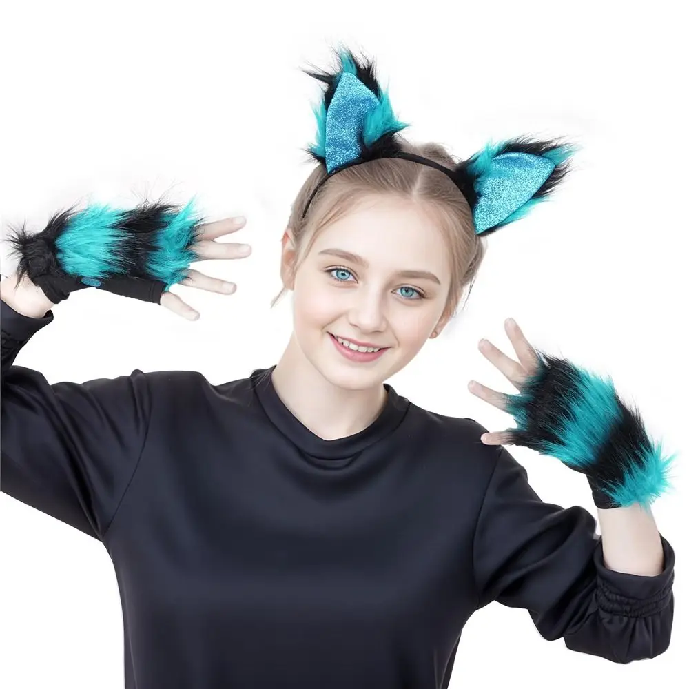 Fausse Fourrure Chat Loup Renard Cosplay Costume Accessoires, Noël, Halloween fur s Up, Festival, ixMasade, Tim