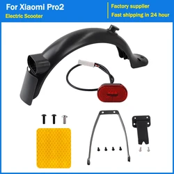 Electric Scooter Fender Support Brake Light for Xiaomi Pro 2 Rear Mudguard Wing Tyre Splash Fender Bracket Taillight Accessories