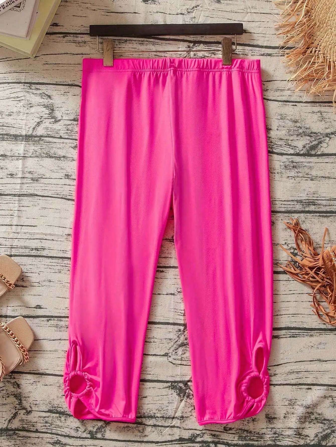 

Женские повседневные однотонные свободные брюки узкого кроя больших размеров