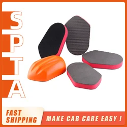 SPTA Car Cleaning Sponge Paint Magic Clay Car Care Paint Cleaner Bar Block Speed Clay Applicator For Waxing ​Auto Detailing Tool