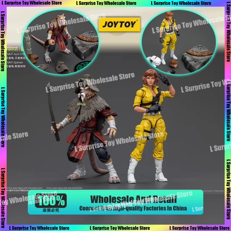 Joy Toy JT00669 JT00652 TMNT April O'Neil Splinter Anime Action Figure Figures Model Garage Kit Custom Toys Gifts Presale