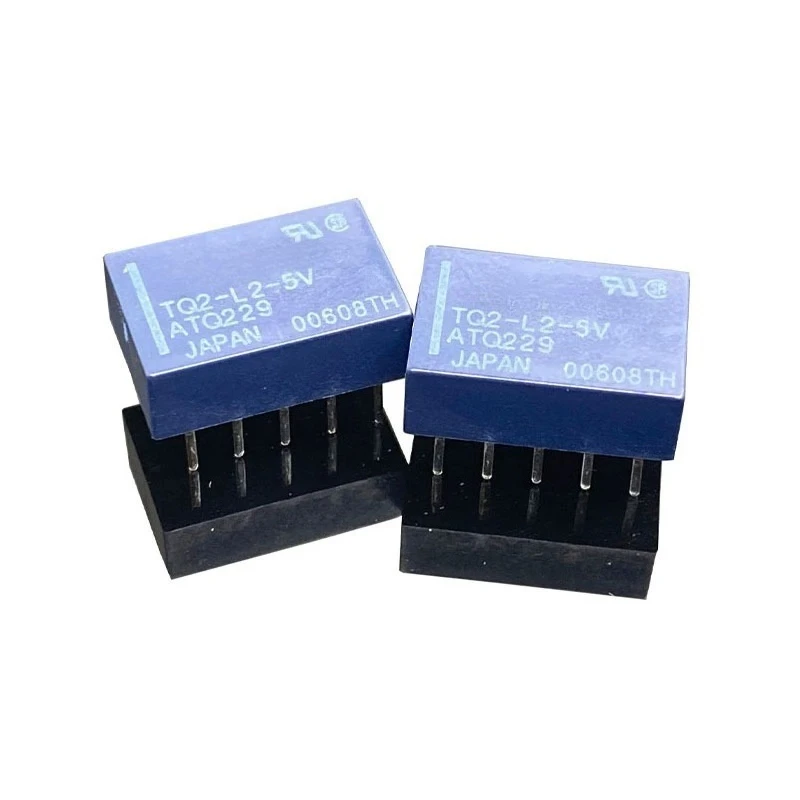 10pcs For panasonic relay tq2-l2-5v atq229 dual-channel dual-coil magnetic protection tq2-l2-12vdc 24vdc