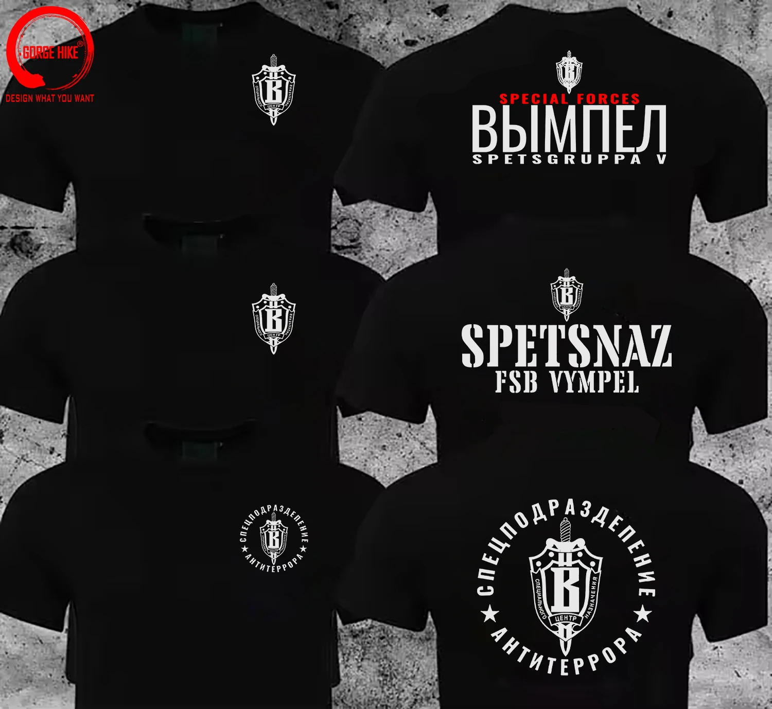 Summer Fashion T-Shirt New Russian Spetsnaz Special Forces Spetsgruppa V Vympel Group Military T Shirt Men Streetwear Tee Shirt