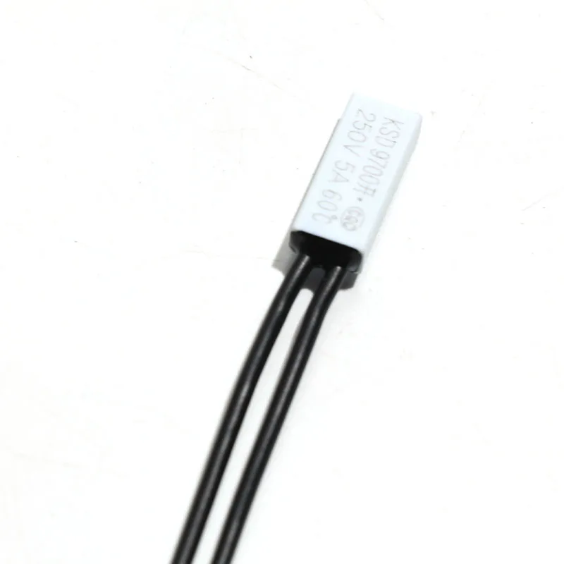 10PCS 5A Plastic Shell KSD9700/HKW9700 Normally Closed NC Temperature Control Switch 30-160℃ Split Horsepower Motor