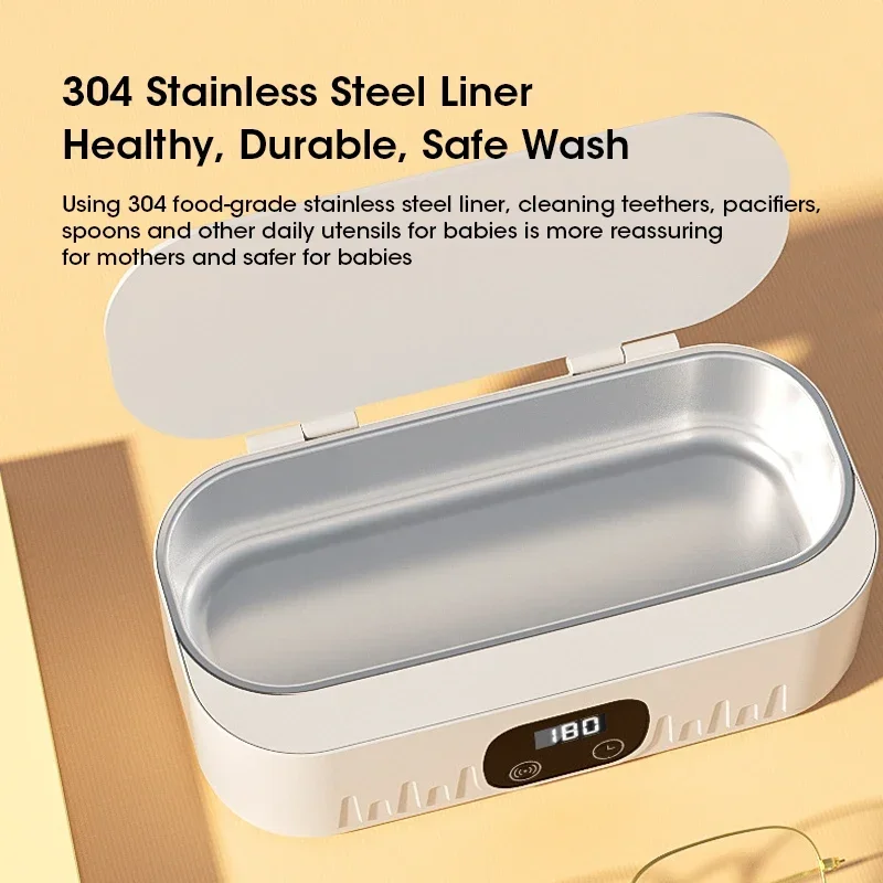 Ultrasonic Cleaner Glasses Cleaner High Frequency Ultrasound Washing Cleanser Bath for Jewelry Glasses Cleaning Machine LowNoise