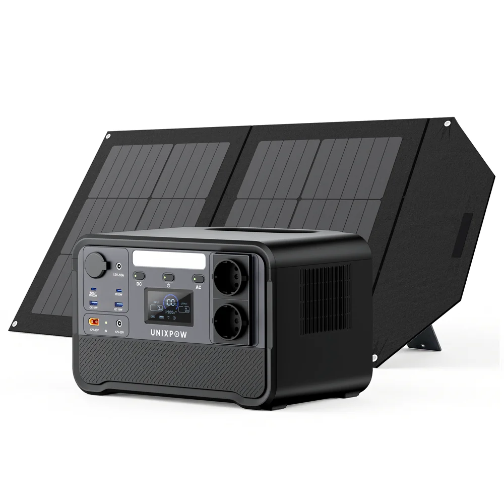 Fast Charging 700W 1200W Portable Power Station Energy Storage Battery Solar Generator for Camping