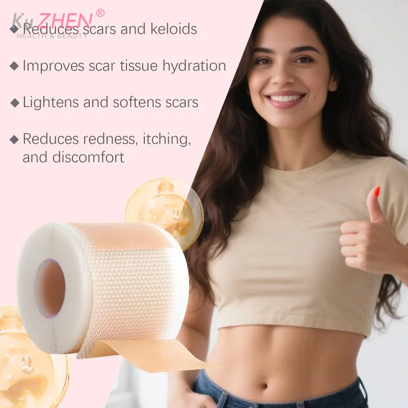 1roll Surgical Soft Silicone Gel  Sheet Patch Treatmen Removal Tape Acne Trauma Burn  Cover Skin Repair Section Ear Beauty