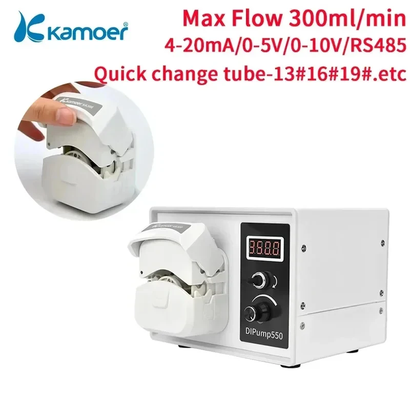 24V Kamoer 0-300ml/min DIP-KK300 Peristaltic Pump Lab High-precision Volume Pump Fast Tube Change Small Constant Flow Pump