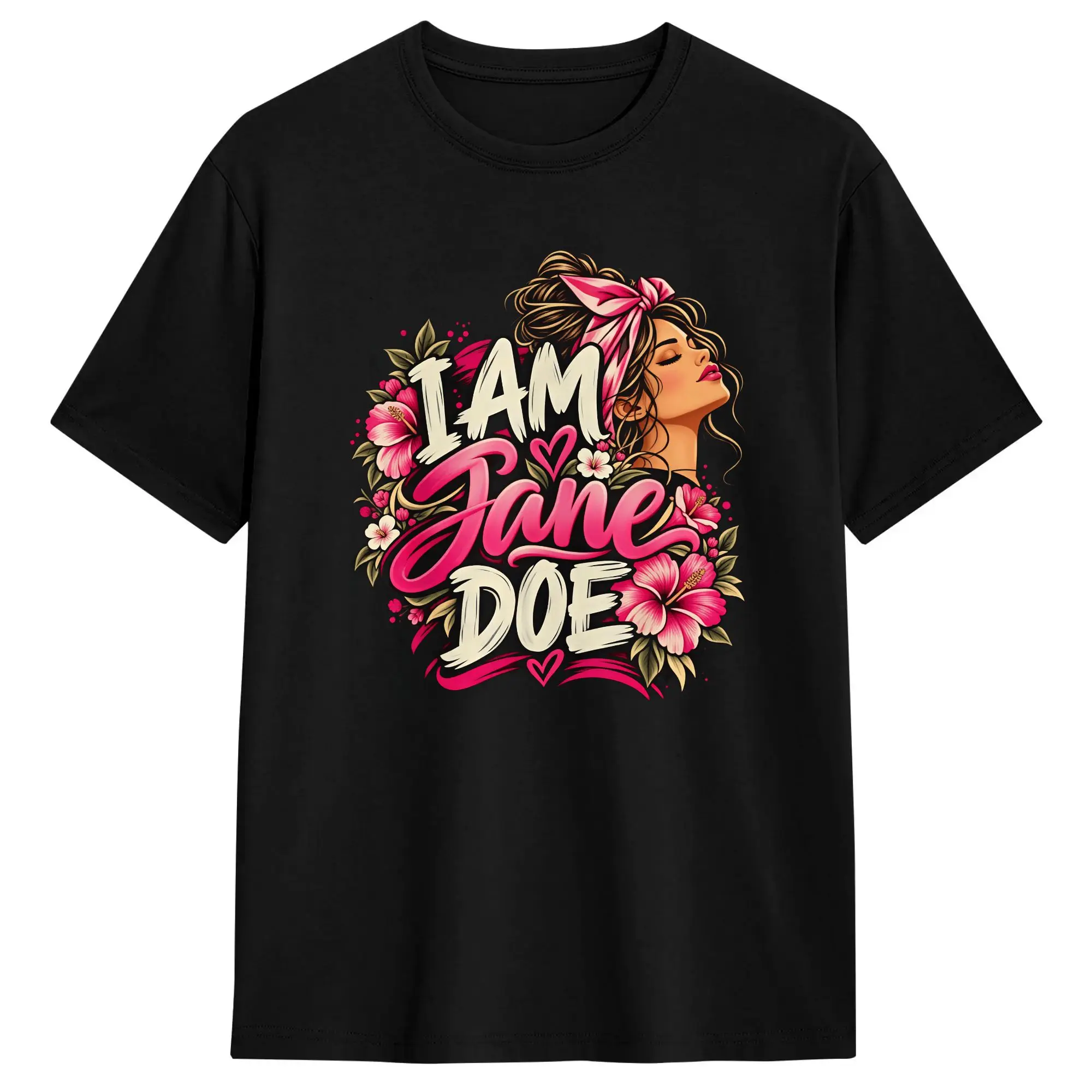 Men I Am Jane Doe Stand with Women Believe Survivors T Shirts  Cotton Top Tees Summer Streetwear Short-Sleeved T Shirt Crew Neck