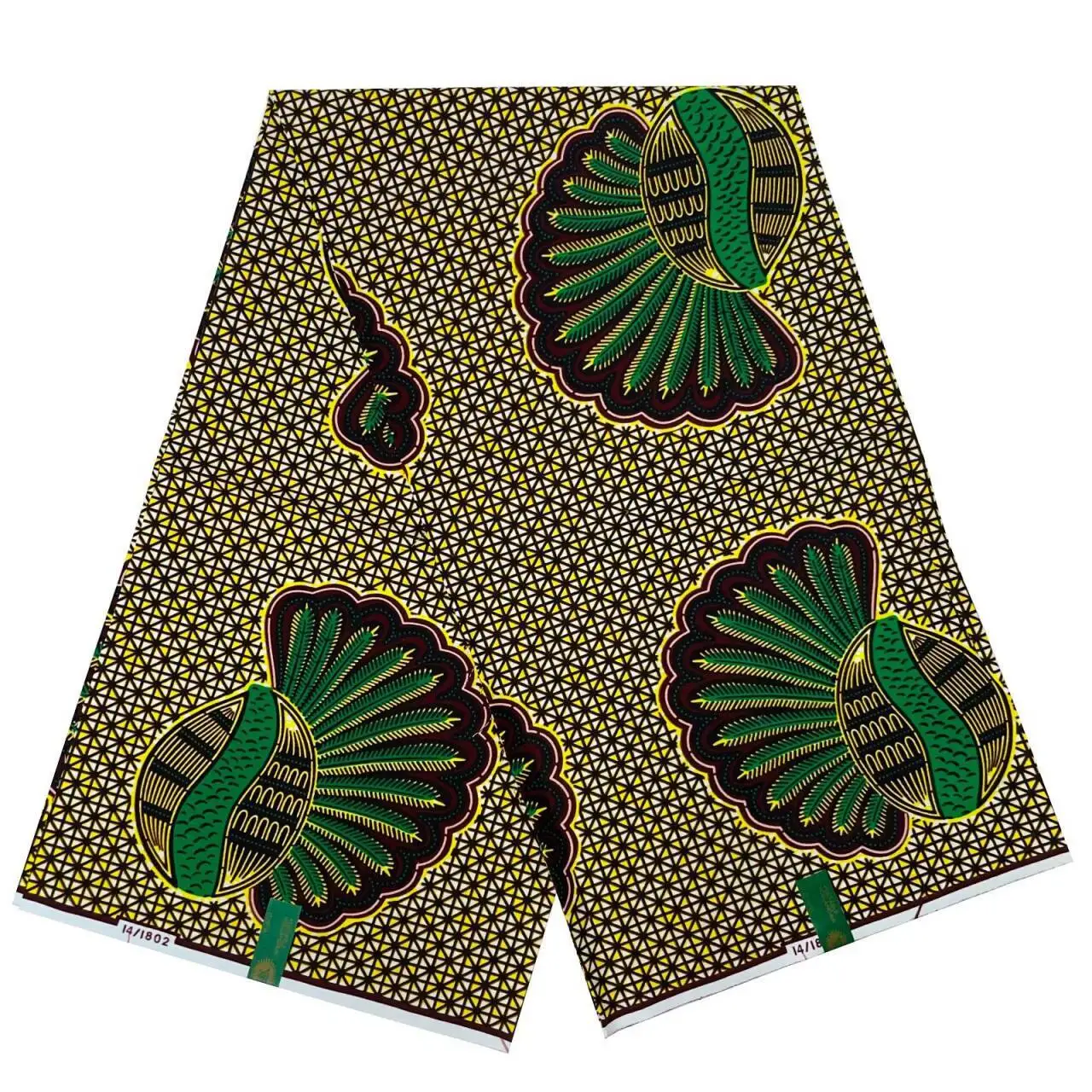 Tessuto di cera africana 6 metri vera cera Nigeriano Ankara Block Stampe Tessuto batik Pagne olandese 100% cotone per cucire