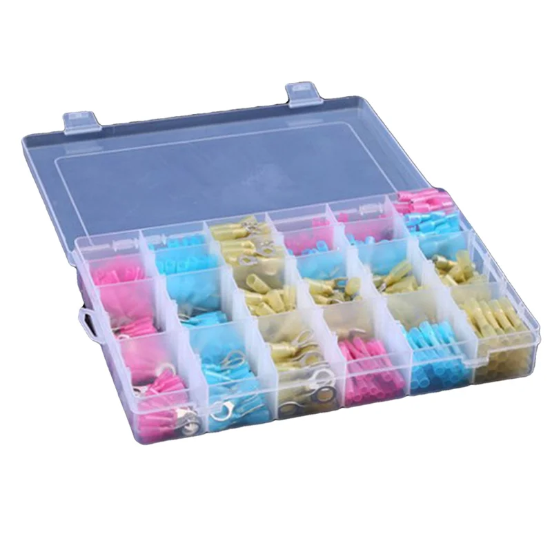 

ABJI-480Pcs Boxed Insulated Terminals Waterproof Heat Shrinkable Terminal Blocks Replacement