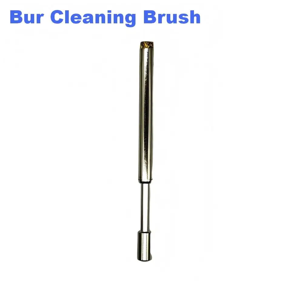 Dental Bur Cleaning Brush Brass Wire Telescopic Cleaner for Carbide Diamond Burs Hand Instruments
