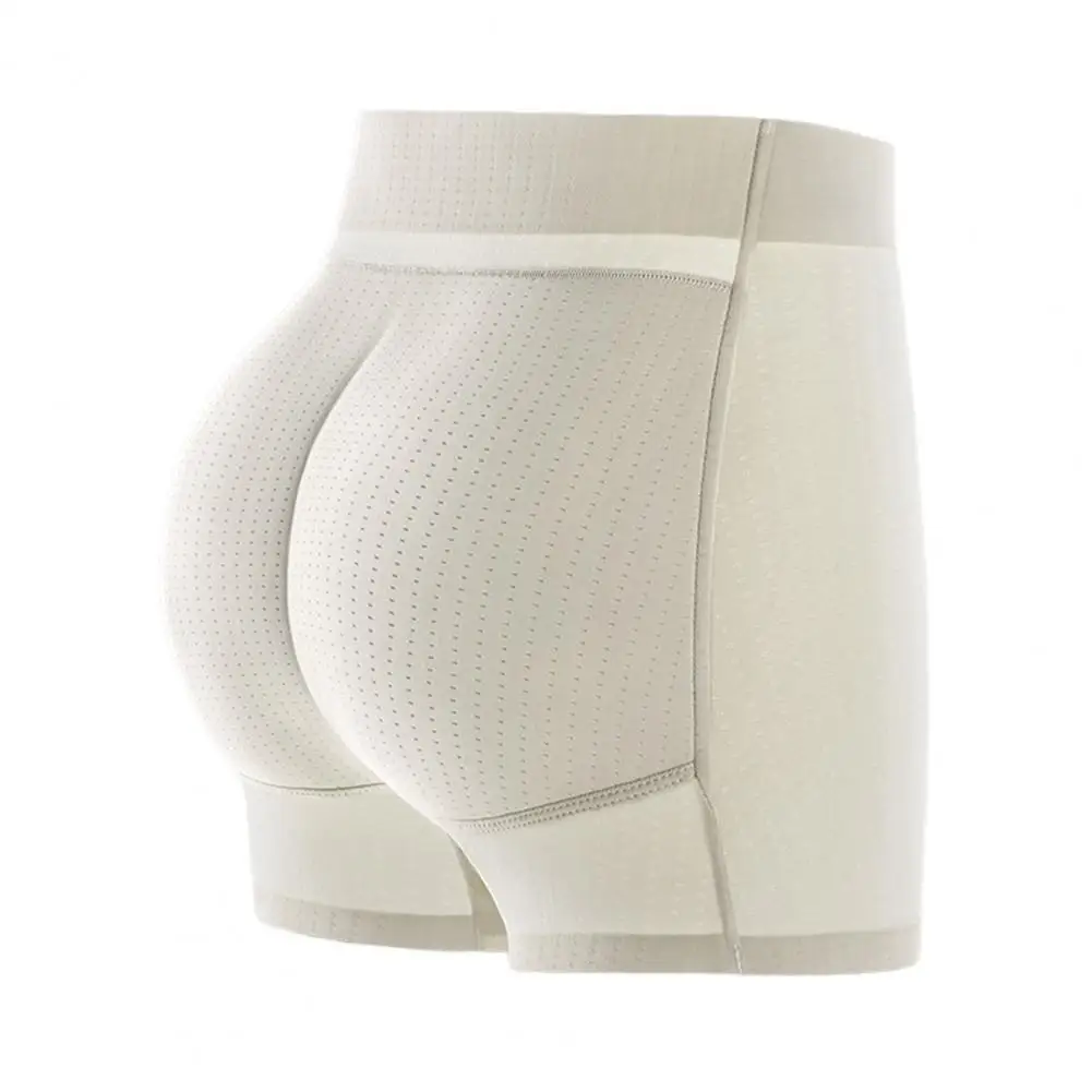 Women Underpants Hollow Mesh Patchwork Tummy Control High Waist Butt-lifted Lift Plump Curves Fake Butt Padded Butt Enhancer Spo