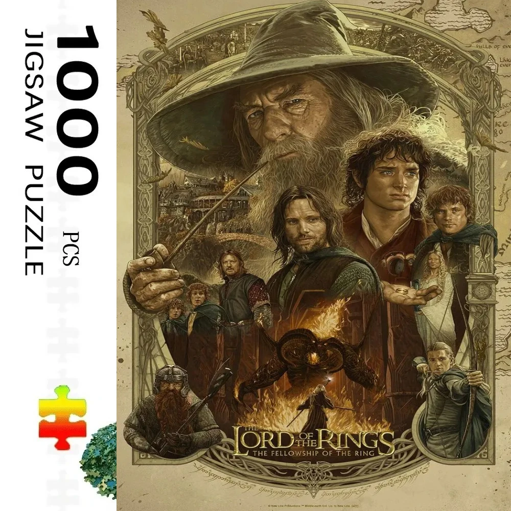

Пазл «Властелин колец» на 1000 элементов: увлекательная семейная игра для игровой комнаты, спальни, гостиной