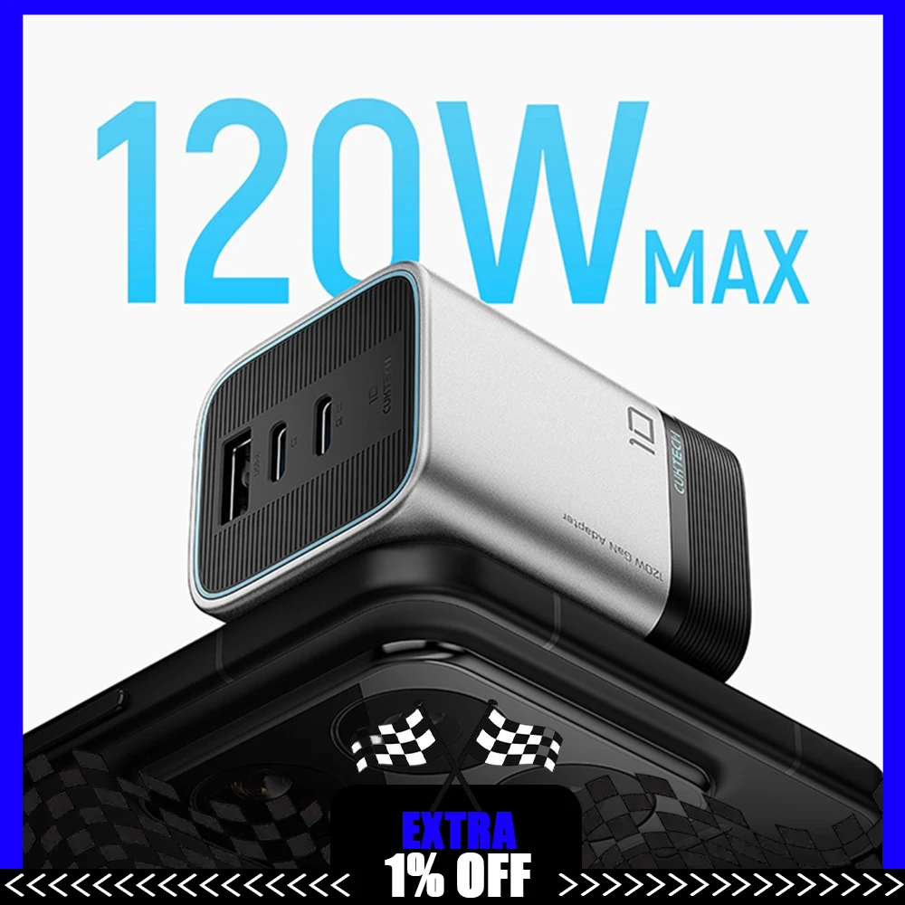 

CUKTECH 120 Вт 10 супер энергетическая зарядка мини-зарядное устройство из нитрида галлия многопортовая быстрая зарядка для Apple/Xiaomi/MacBook PD65W подарки