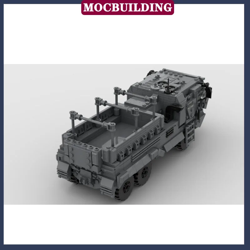 MOC Military Truck Transport Vehicle Model Building Block Assembly Cannon Boy Toy Birthday Gift