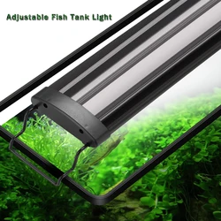 Aquarium Lamp Is Used For Plant Growth In Fish Tanks Aluminum Alloy Brightening Bracket Lamp With Adjustable Three Modes 110-220