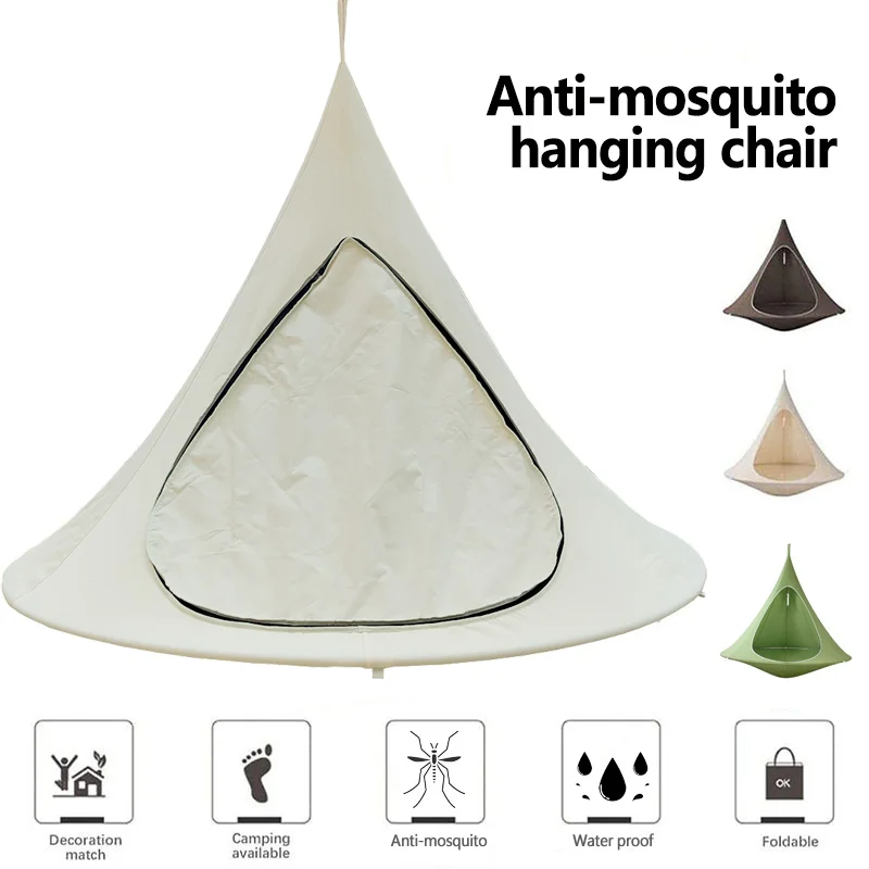 Platillo volador ligero y portátil, hamaca antimosquitos para mochilero, Camping, esencial, Campamento, viaje, silla columpio al aire libre