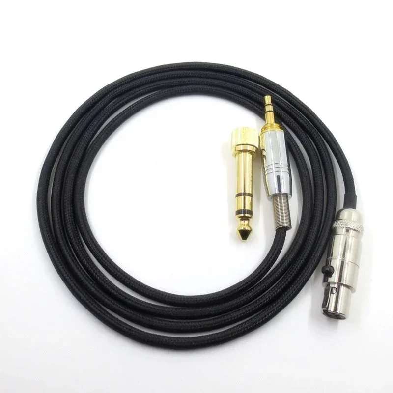 Upgraded Headphone Cable for AKG K702 Q701 K271 K240 K267 K712 Headset Replacement Audio Wire 6.35 / 3.5mm Male to Mini XLR