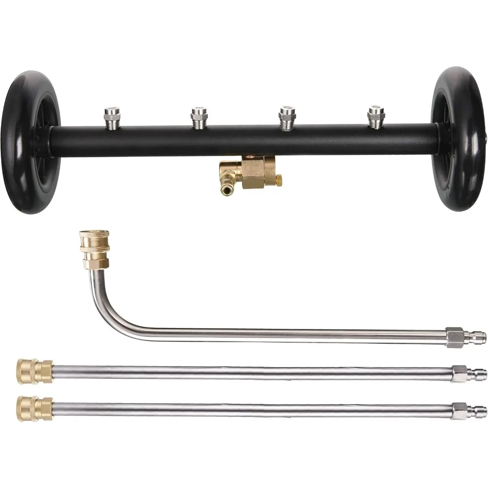 

Tool Daily Dual-Function Undercarriage Cleaner,Surface Cleaner for Pressure Washer, 16 Inch, Underbody Car Wash Water Broom with