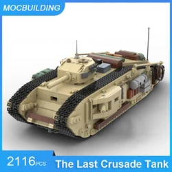 MOC Building Blocks The Last Crusade Tank Model DIY Assemble Bricks Military Educational Creative Collection Toys Gifts 2116PCS