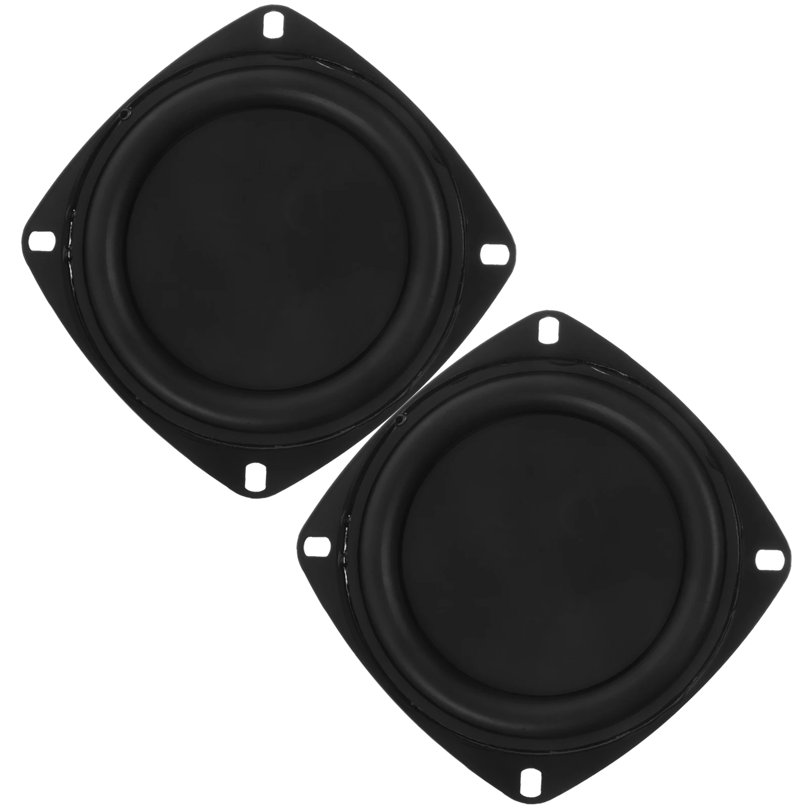 2Pcs 4 Inch Passive Bass Radiator Diaphragm Plate Enhanced Replacement for Damaged Speaker Woofer Audio