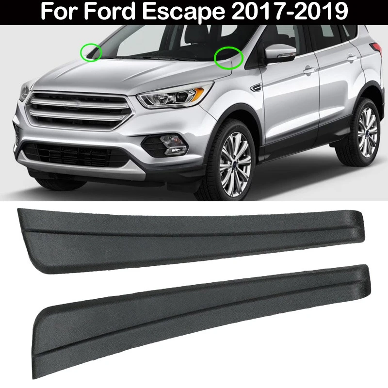 

1 Pair For Ford Escape 2017 2018 2019 Car Front Windshield Wiper Side Cowl Extension Trim Cover Water Deflector Cowl Plate