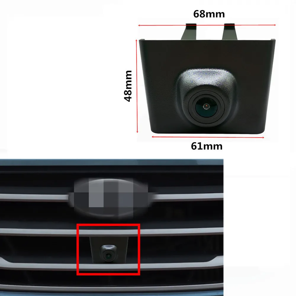 AHD 1080P Fisheye CCD Car Front View Parking Positive Logo Camera For Hyundai New Tucson L 2015 2016 2021 2022 Waterproof