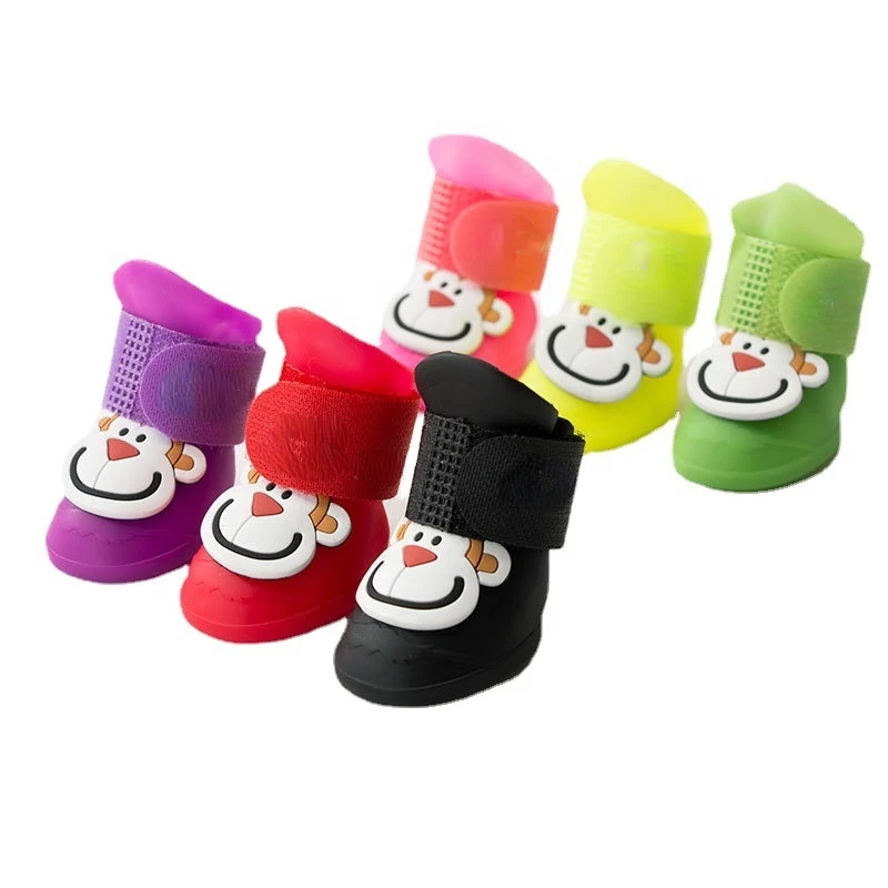 

Summer Color Waterproof Silicone Dog Water Shoes Rain Boot