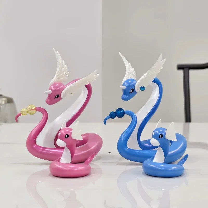 

New Hot Dratini Dragonair Anime Figures Cute Figurine Pvc Statue Collection Model Desk Decoration Ornament Birthday Gifts Toys