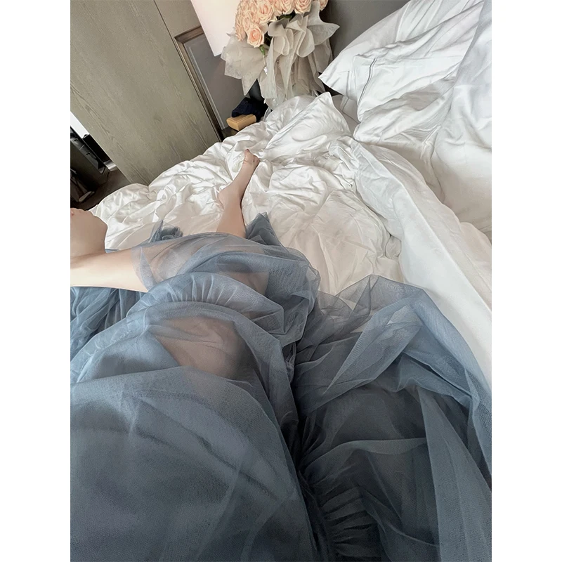 

Юбка MISS CHANGE Fairy T из нейлона с эффектом «реальности и фантазии», струящаяся, с высокой талией, А-силуэт, для женщин