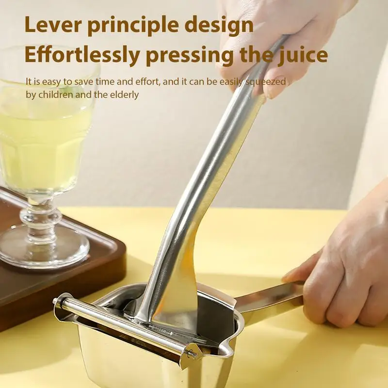 

Hand Press Juicer Fruit Juicer Squeezer For Lemon Hand Juice Extractor With Built-in Porous Filter For Oranges Grapes