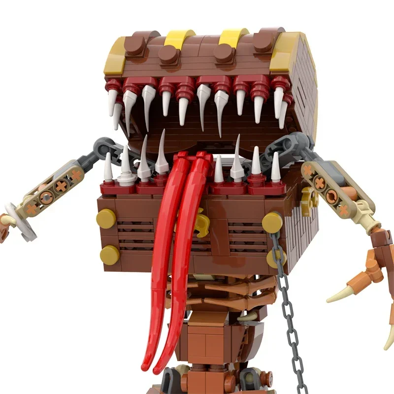 BuildMoc-Kit de bloques de construcción de monstruo Yaranzo, demostración de pecho imitador para dragones, pirata, caja del Tesoro Final, juguete de ladrillos para regalo de niños