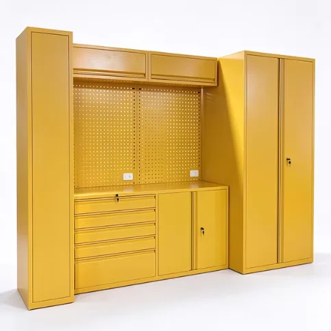 a forHeavy Duty Steel Garage Tool Cabinet Set Modular Pegboard Workbench Drawer Storage Keyed Lock Workshop Organization