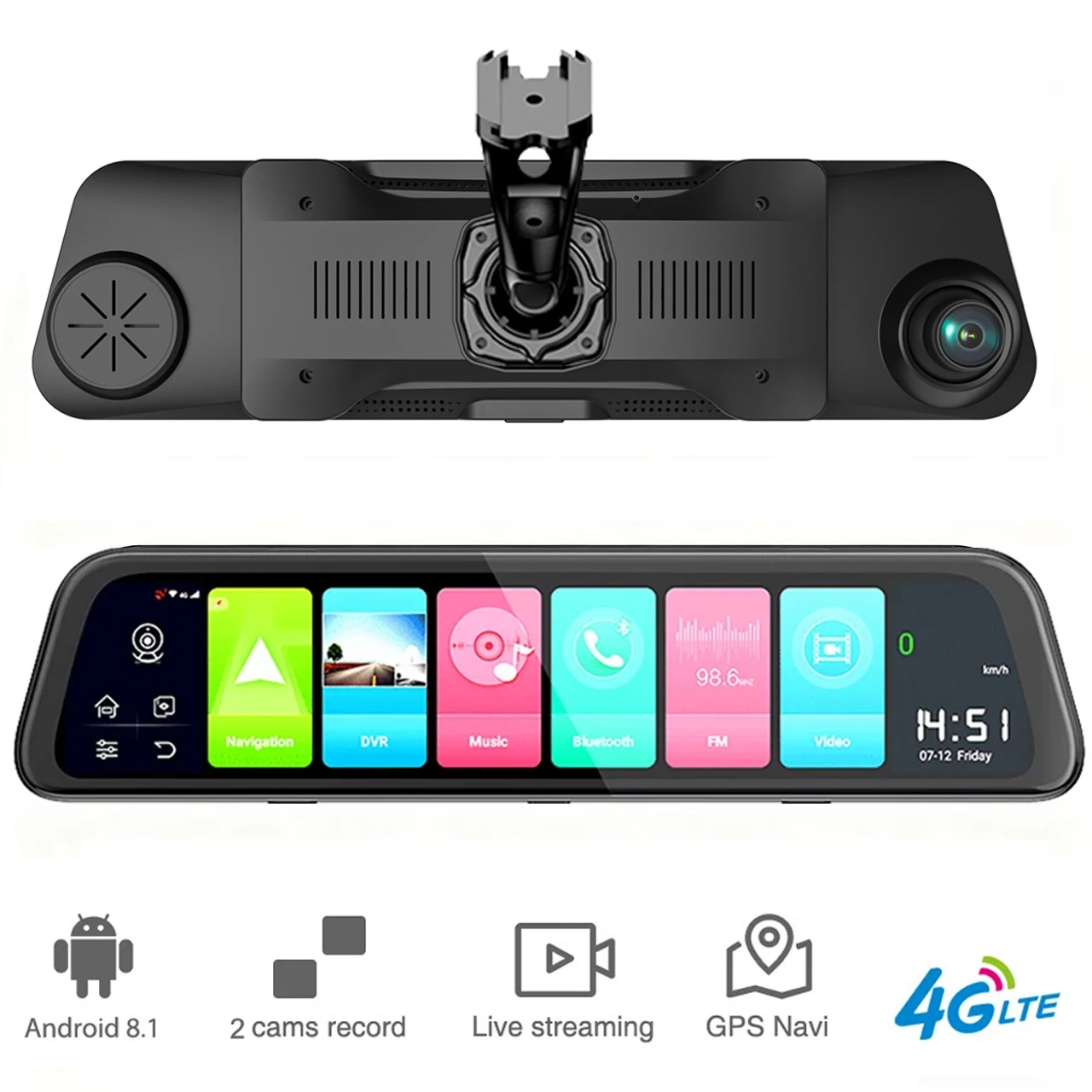 최신형 차량용 블랙박스 후방 카메라 내비게이션 레코더 이미지