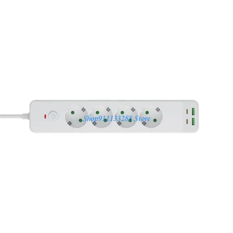 G88D Multiple Socket Power Strips with Outlets USB Port Type C Plug Socket Adapter Charging for Home Office Accessories