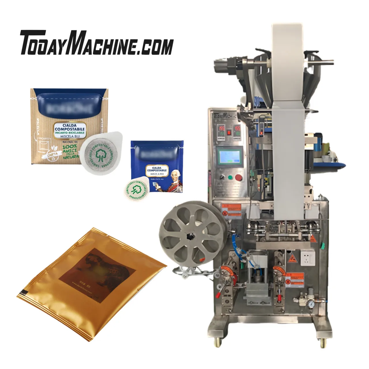 Automatic Instant Coffee Pod Filling Filter Paper Sealing Packing Machine