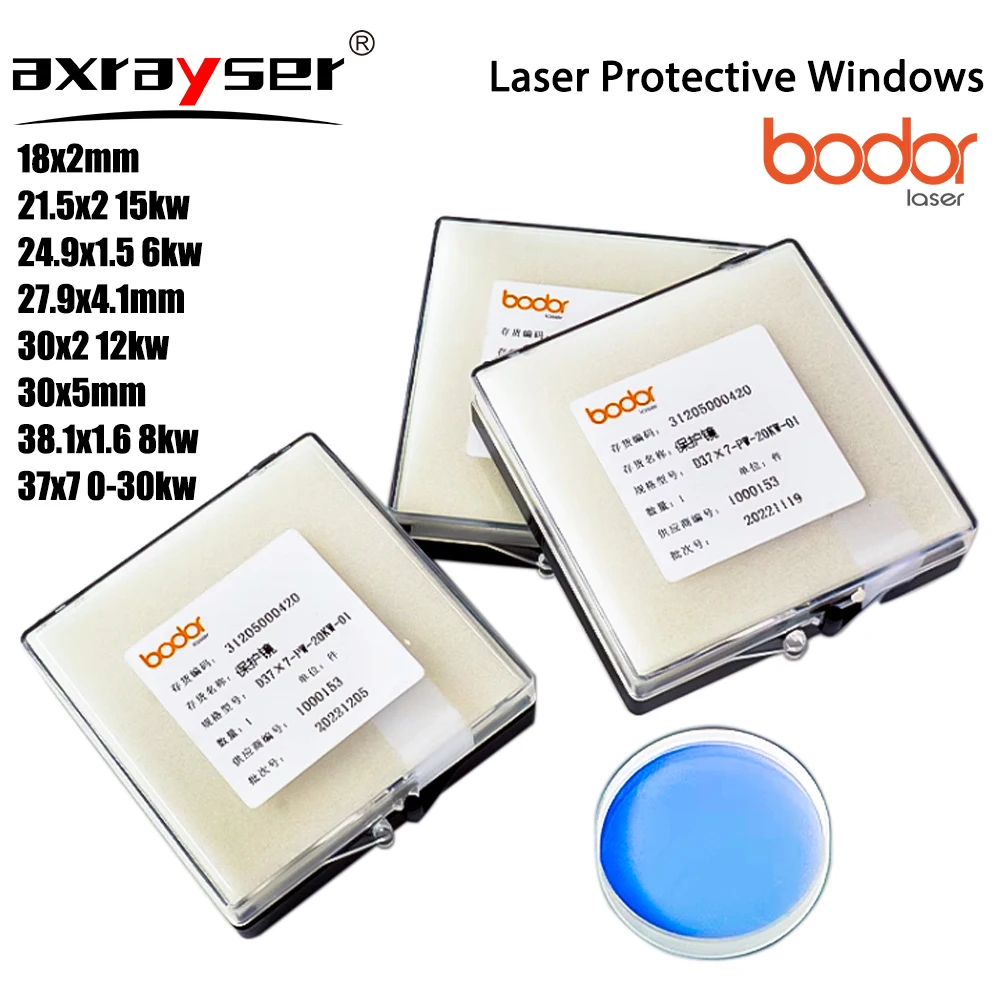 Janela Original da Proteção do Laser da Fibra Lente Ótica 21.5×2 27.9×4.1 30×5 37×7 para a Máquina de Corte Poderosa do Corpo