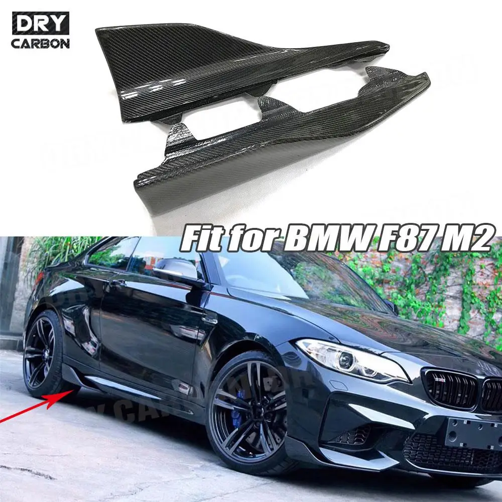 

Car Side Skirts Splitters Cupwings Winglets for BMW 2 Series F87 M2 M2C 2016 2017 2018 2019 2020 Carbon Fiber Canards Apron