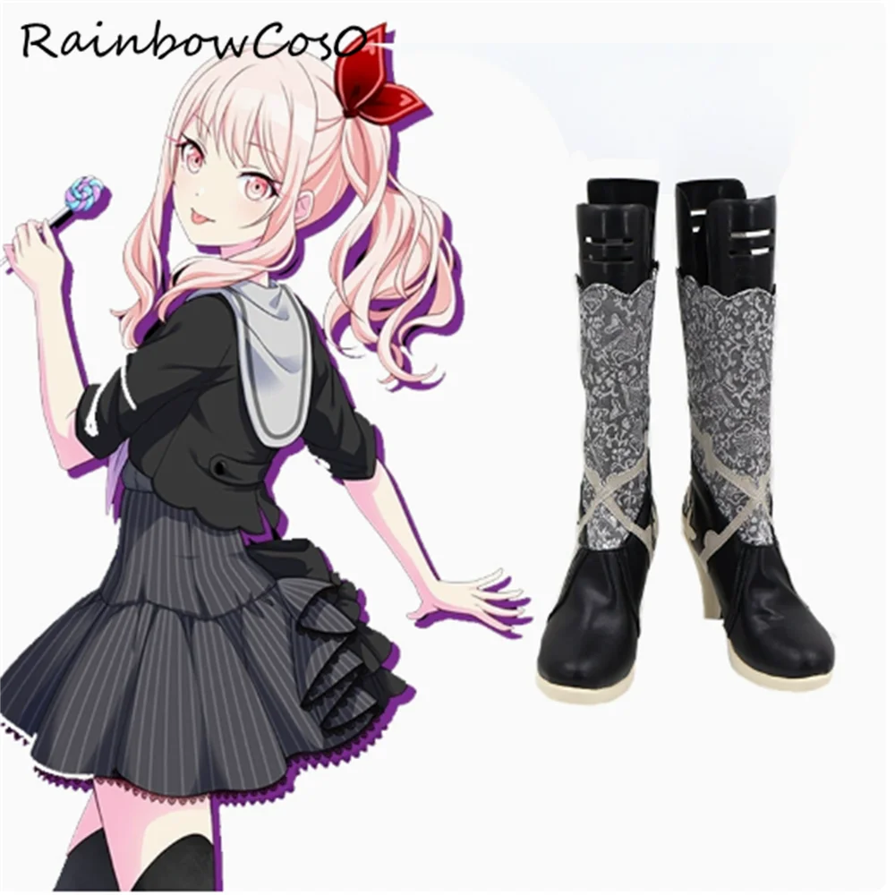 

Akiyama Mizuki Cosplay Shoes Boots Game Anime Party Halloween Chritmas RainbowCos0 W4446
