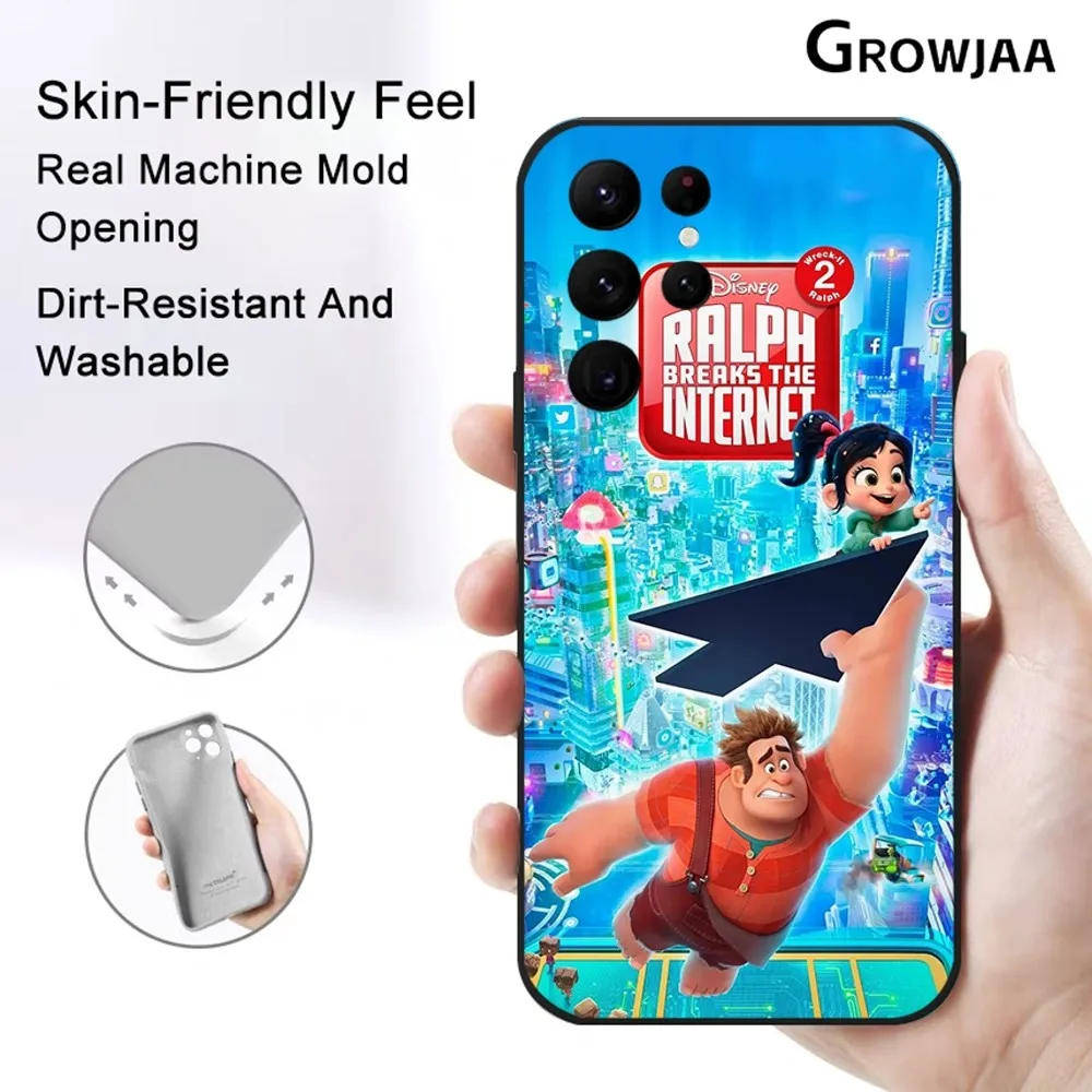 Disney Wreck-It Ralph Phone Case for Samsung Galaxy S24 Ultra S22 S23 Ultra S21 S20 Protective Silicone Funda