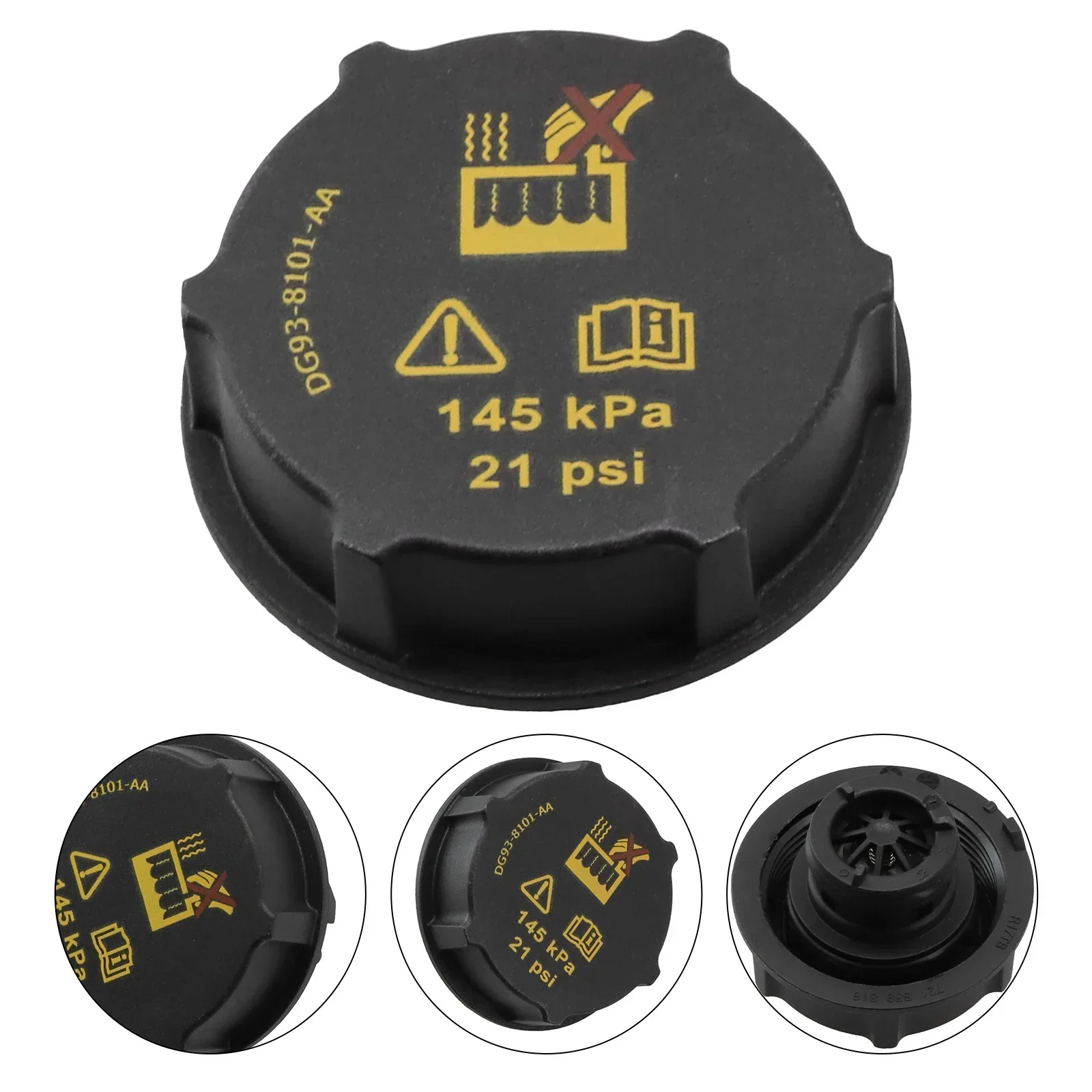 

Coolant Cooling Tank Cover 1.5L Black DG938101AA Easy Installation High-quality High-strength Radiator Cap 1 Piece