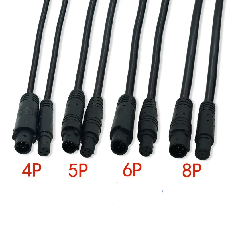 

XCCYG 1pc Male to Female Rear View Camera Cable For DVR Car Player Radio Video Camera Cxtension Line 5pin 4pin 6pin 8pin