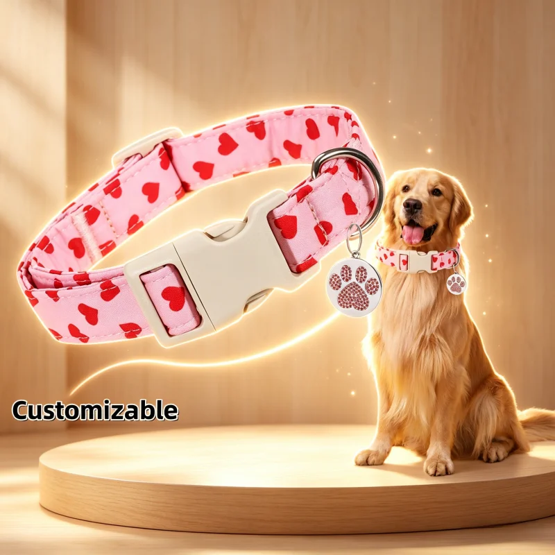 Dog Collar Can Be Hung with A Leash, Anti-lost, Explosion-proof, Adjustable, Comfortable Collar for Large, Medium and Small Dogs