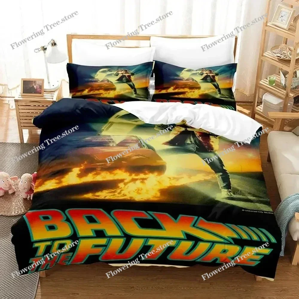 

Movie Back To The Future Canary Bedding Set Duvet Cover Bed Set Quilt Cover Pillowcase Comforter king Queen Size Boys Adult029